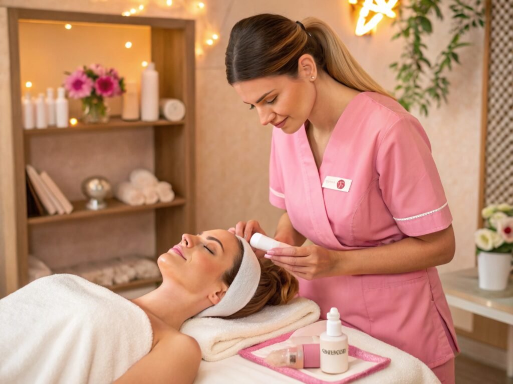 Skin Care In A Beauty Salon